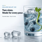 ICEWAVE Countertop Bullet Ice Maker – 2 Ice Sizes (ZB-13)