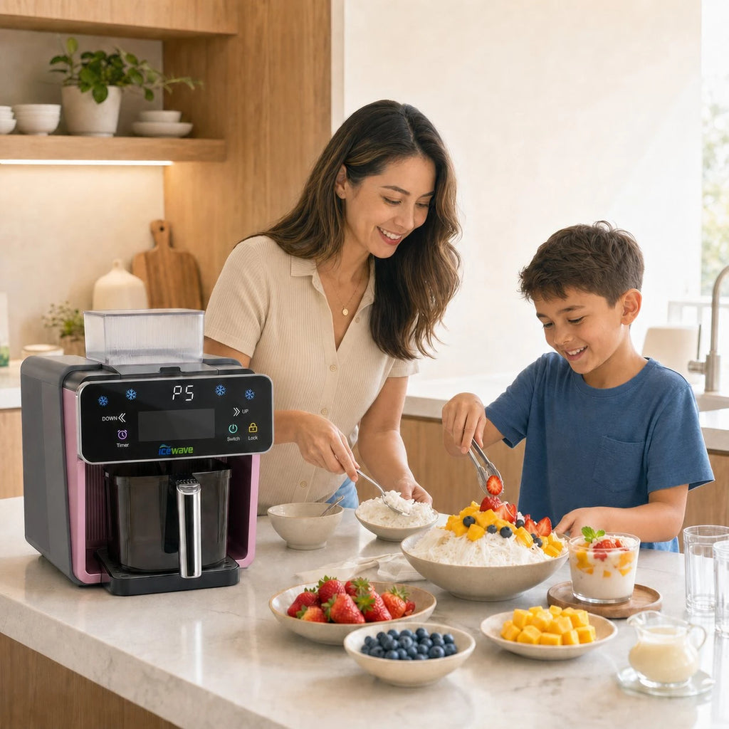 ICEWAVE Shaved Ice Machine – Portable for Home and Outdoor (WS-003)