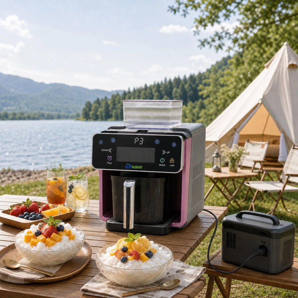 ICEWAVE Shaved Ice Machine – Portable for Home and Outdoor (WS-003)